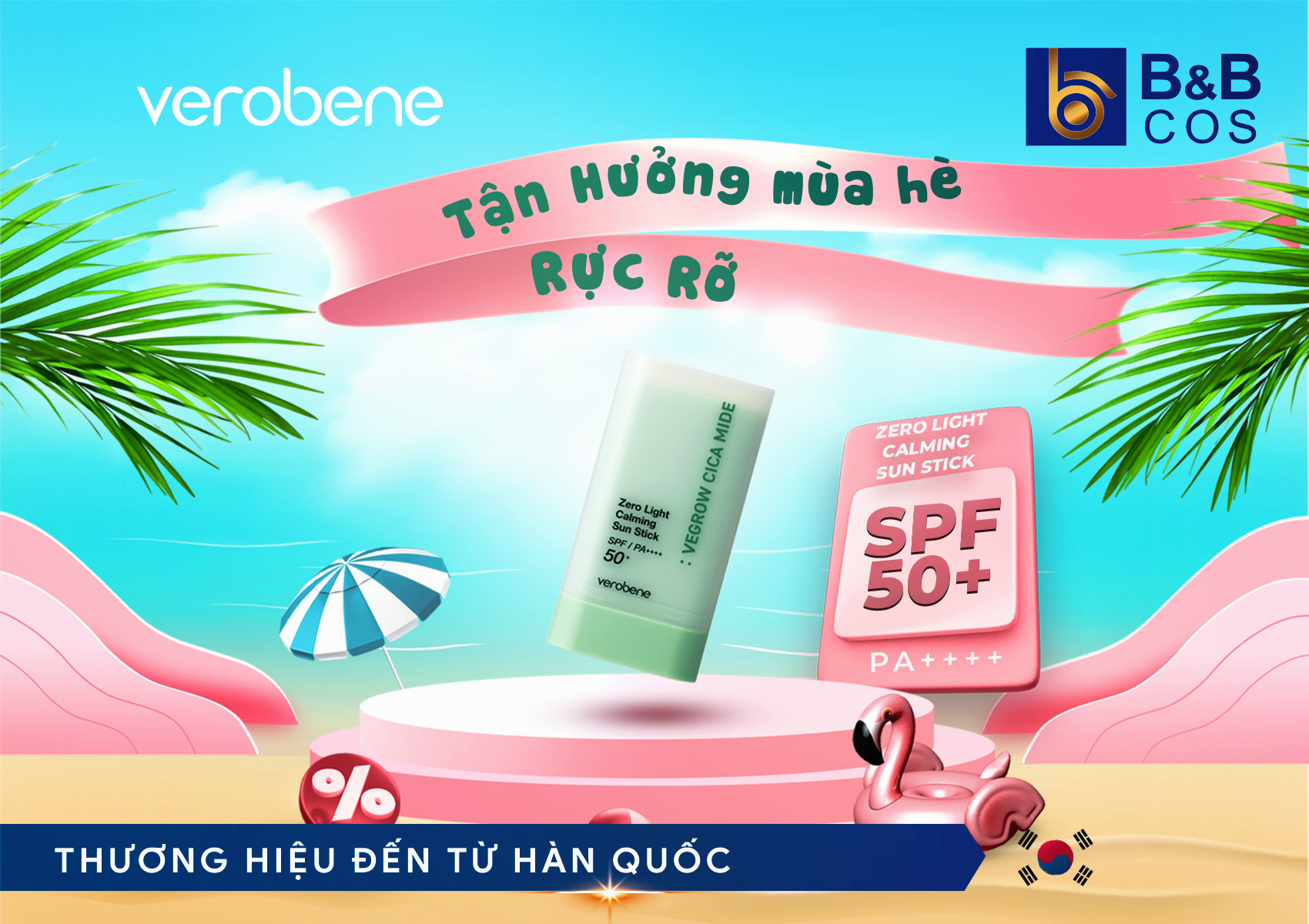 TẬN HƯỞNG MÙA HÈ RỰC RỠ VỚI THỎI CHỐNG NẮNG THUẦN CHAY VEROBENE