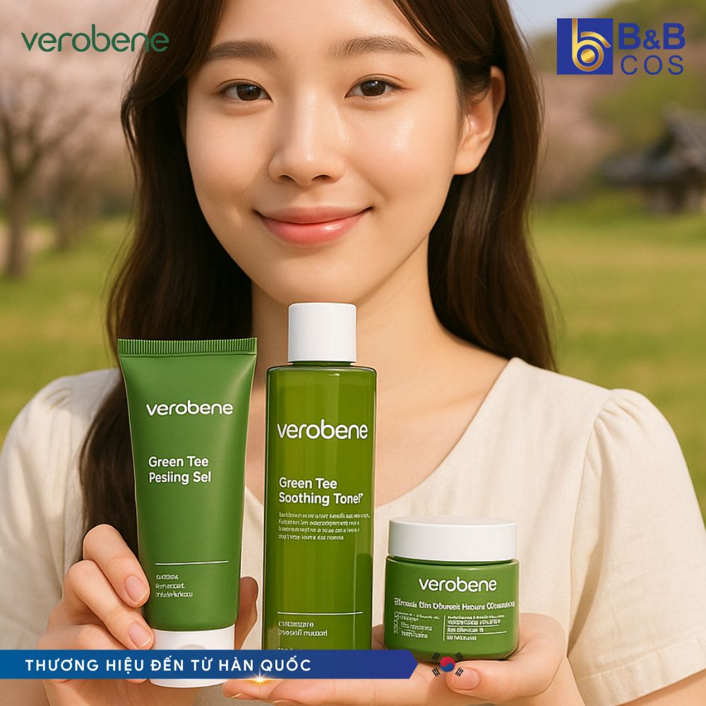 Nước hoa hồng trà xanh Verobene - CHÍNH HÃNG HÀN QUỐC (Mẫu Mới)