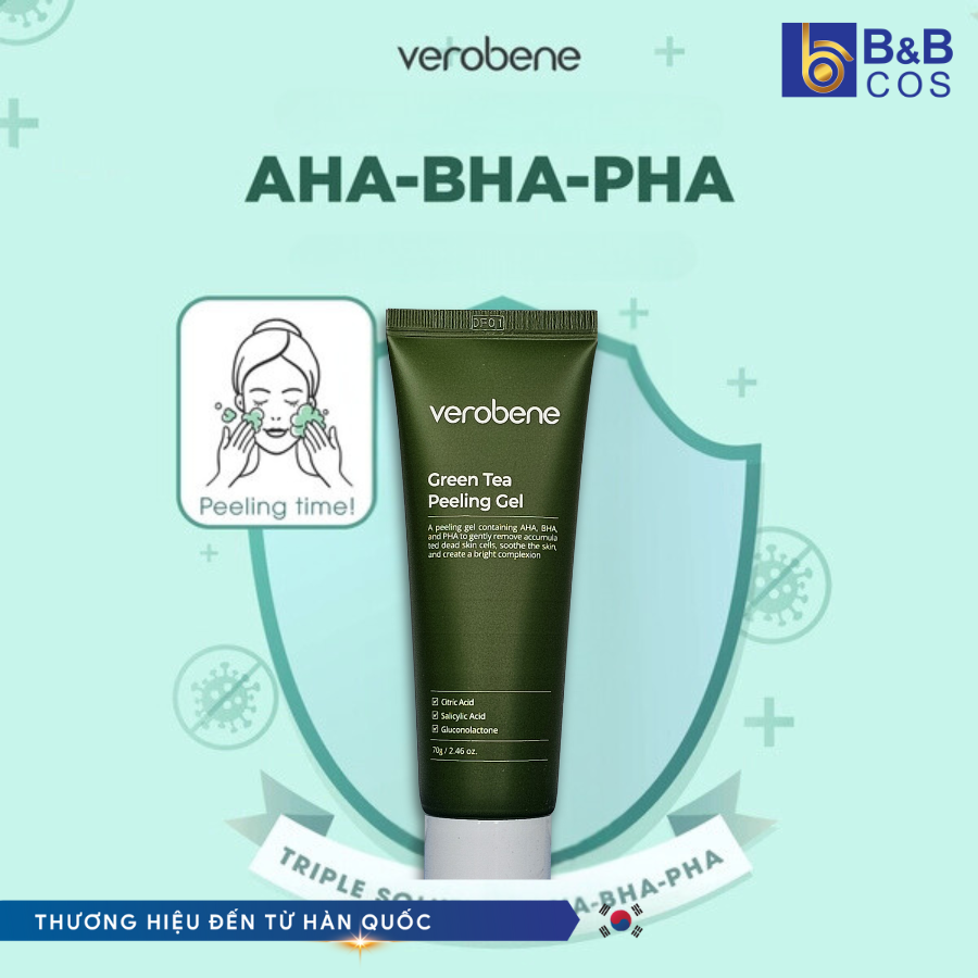 Gel Tẩy Tế Bào Chết Trà Xanh 70g - Chính hãng Hàn Quốc (mẫu mới)