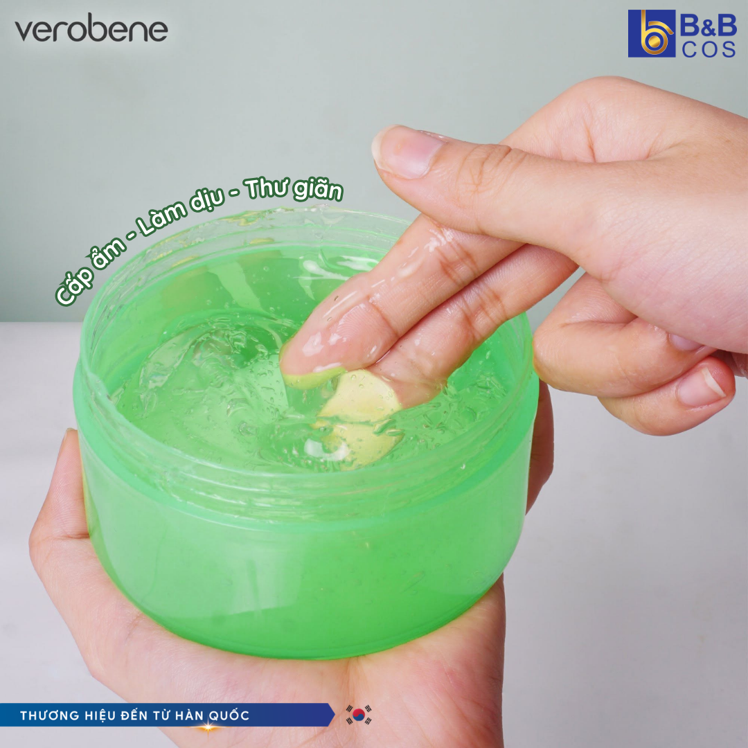 GEL DƯỠNG ẨM NHA ĐAM VEROBENE ALOE VERA SOOTHING GEL HÀN QUỐC 300ML