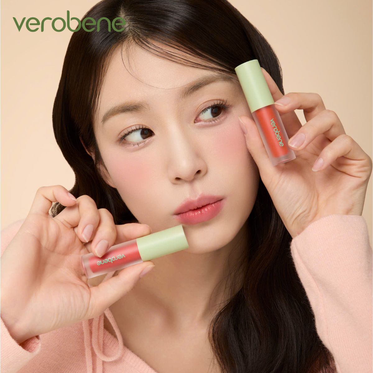 SON TINT VEROBENE BLURRY FIT TINT BÁM MÀU, LÊN MÀU CHUẨN, NHẸ MÔI CHE KHUYẾT ĐIỂM MÔI 2.4G