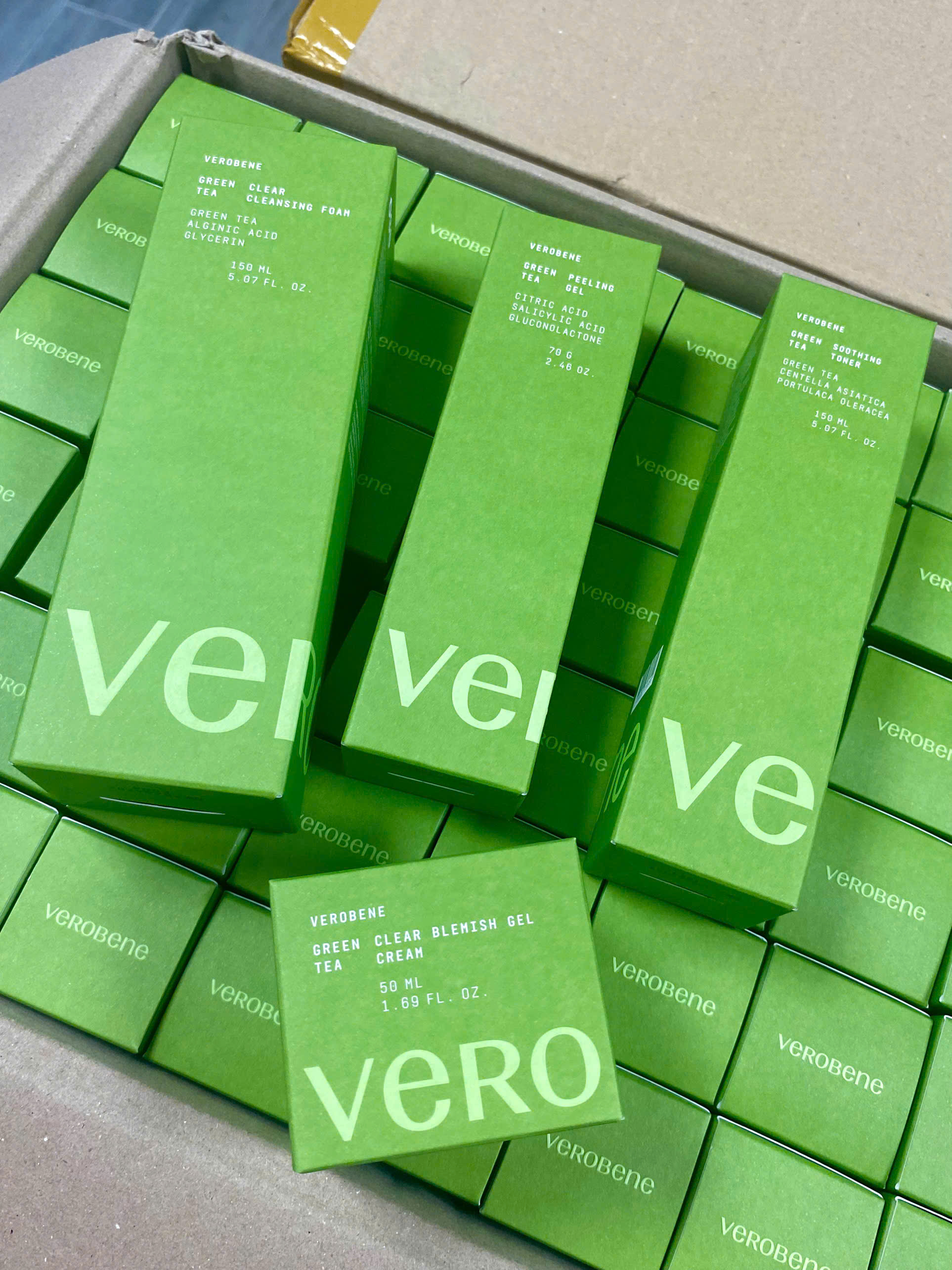 [MẪU MỚI 2026] SỮA RỬA MẶT TRÀ XANH VEROBENE SẠCH SÂU HỖ TRỢ GIẢM MỤN 150ML
