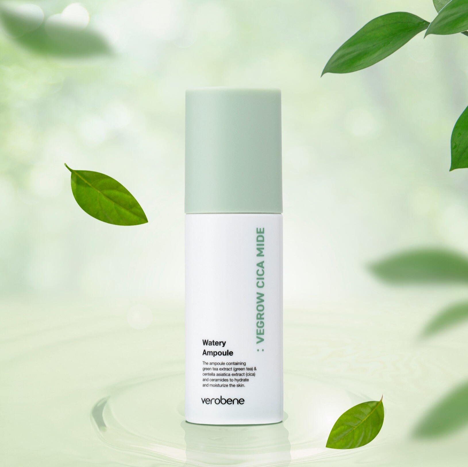 TINH CHẤT DƯỠNG ẨM THUẦN CHAY VEROBENE WATERY AMPOULE 50ml DƯỠNG TRẮNG CẢI THIỆN NẾP NHĂN