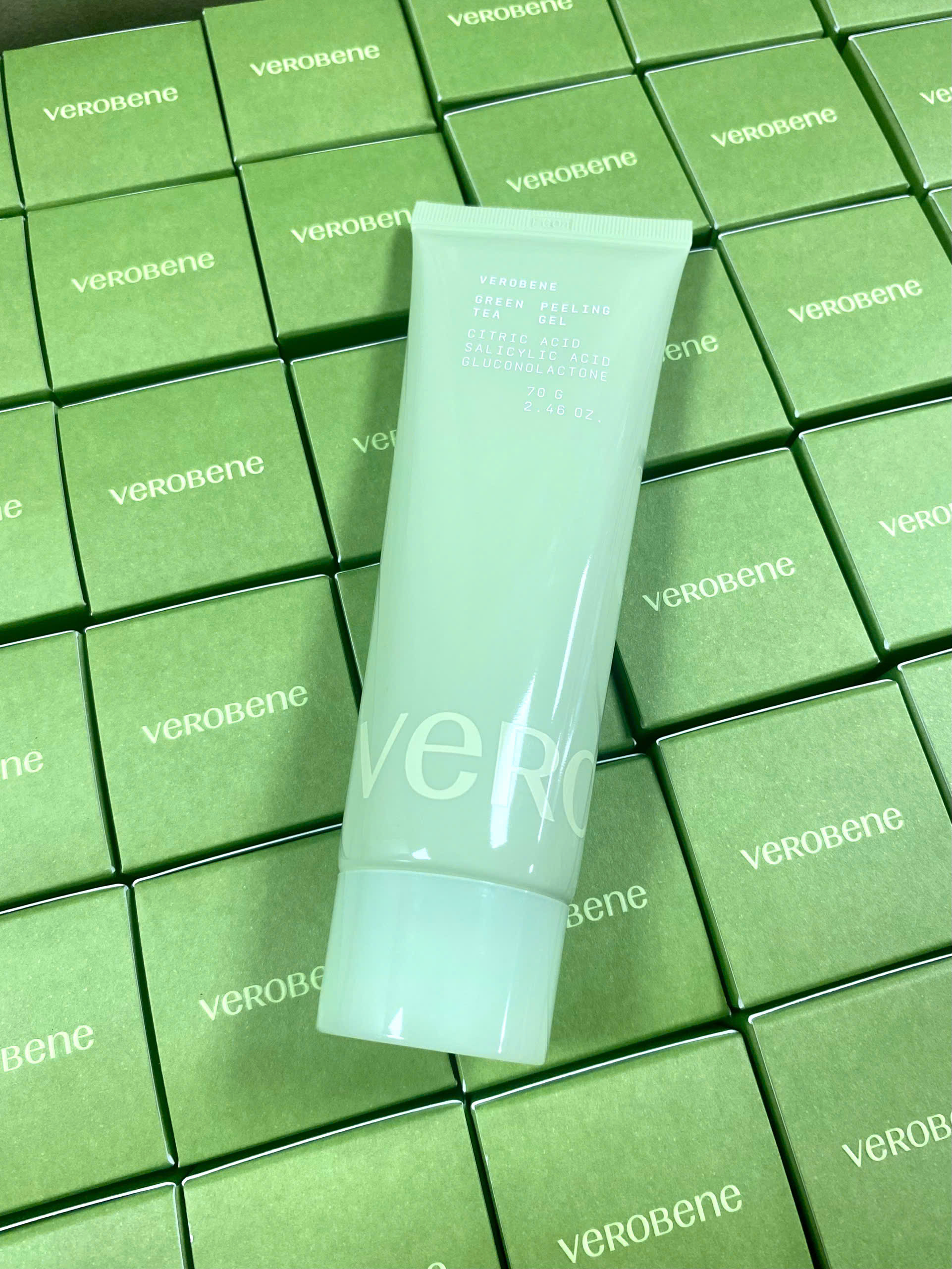 [MẪU MỚI 2026] GEL TẨY TẾ BÀO CHẾT TRÀ XANH VEROBENE LÀM SẠCH DA GIÚP DA MỊN MÀNG