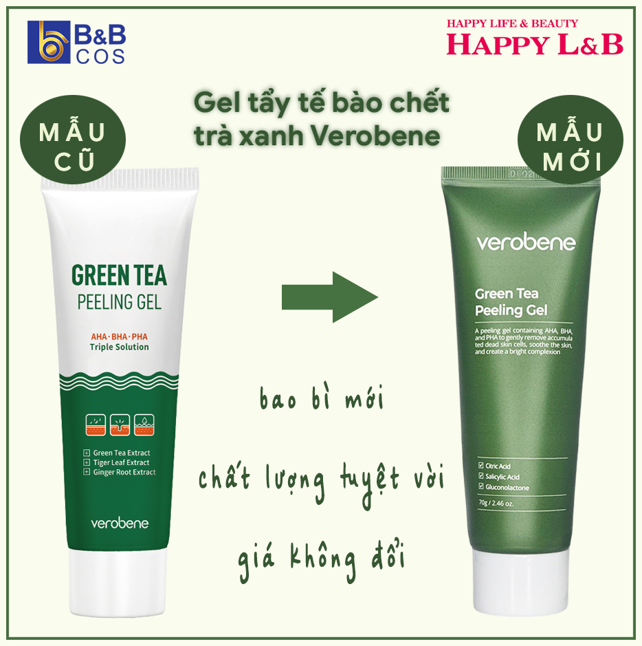 Gel Tẩy Tế Bào Chết Trà Xanh 70g - Chính hãng Hàn Quốc (mẫu mới)