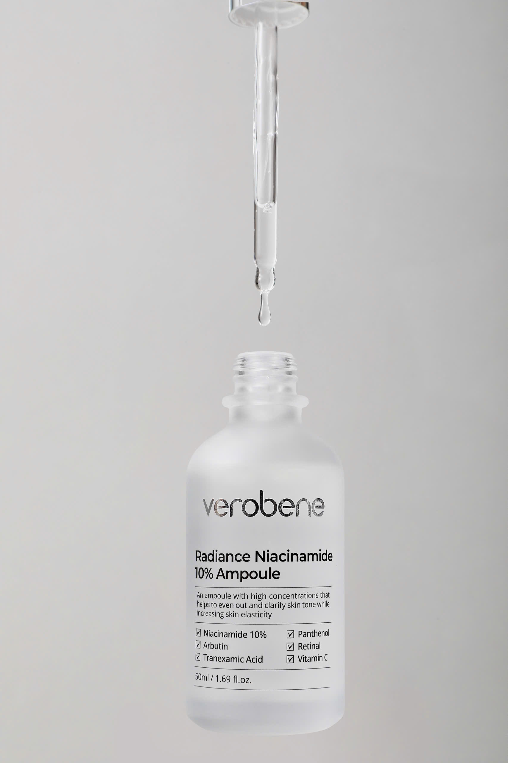 AMPOULE DƯỠNG TRẮNG, ỨC CHẾ SẮC TỐ NÁM VEROBENE RADIANCE NIACINAMIDE 10% AMPOULE 50ml