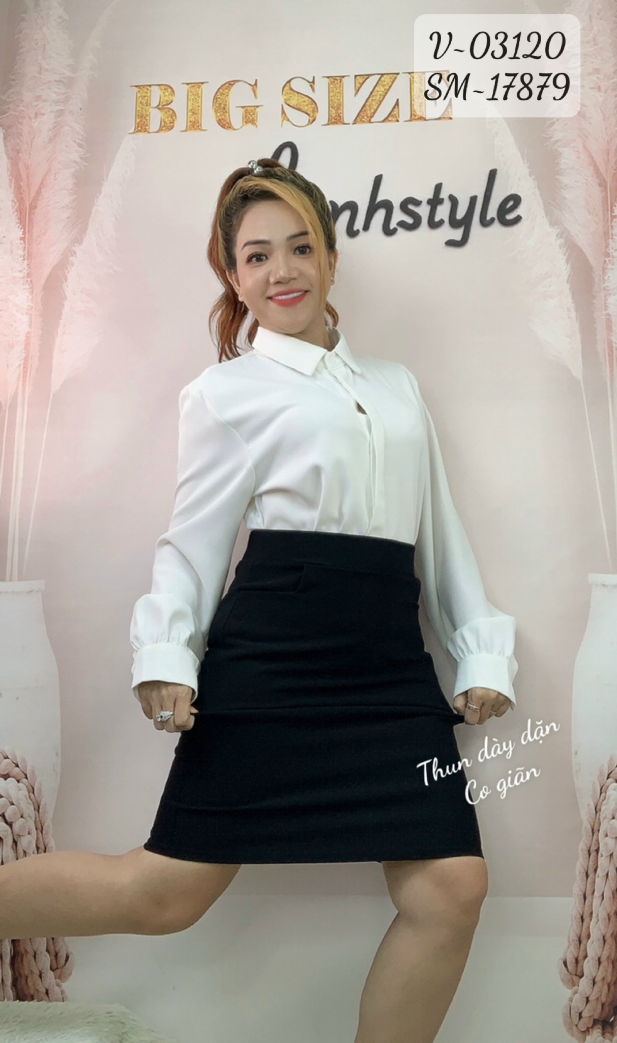 03120 Váy 00180 ôm 2 túi trước - 701-2
