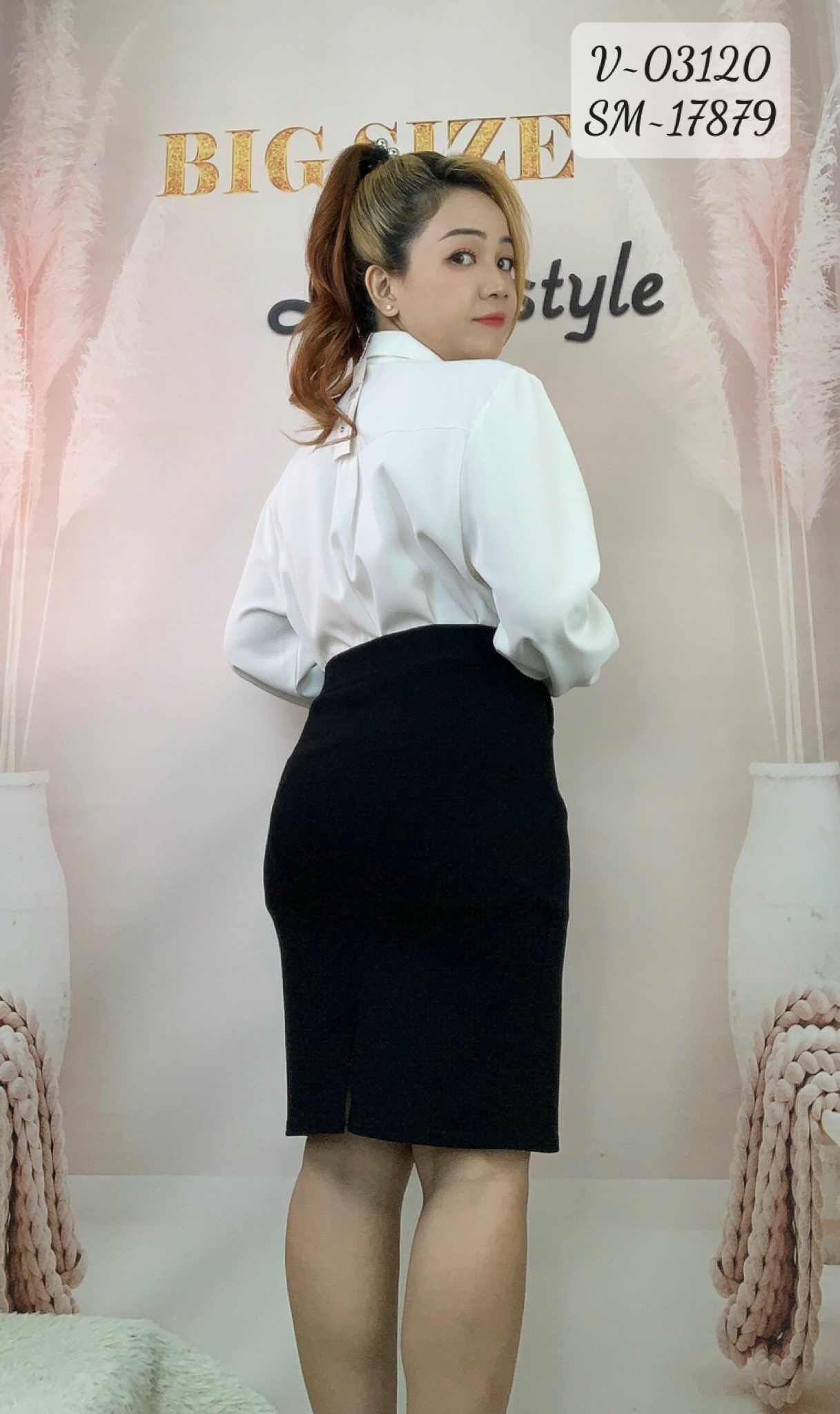 03120 Váy 00180 ôm 2 túi trước - 701-2