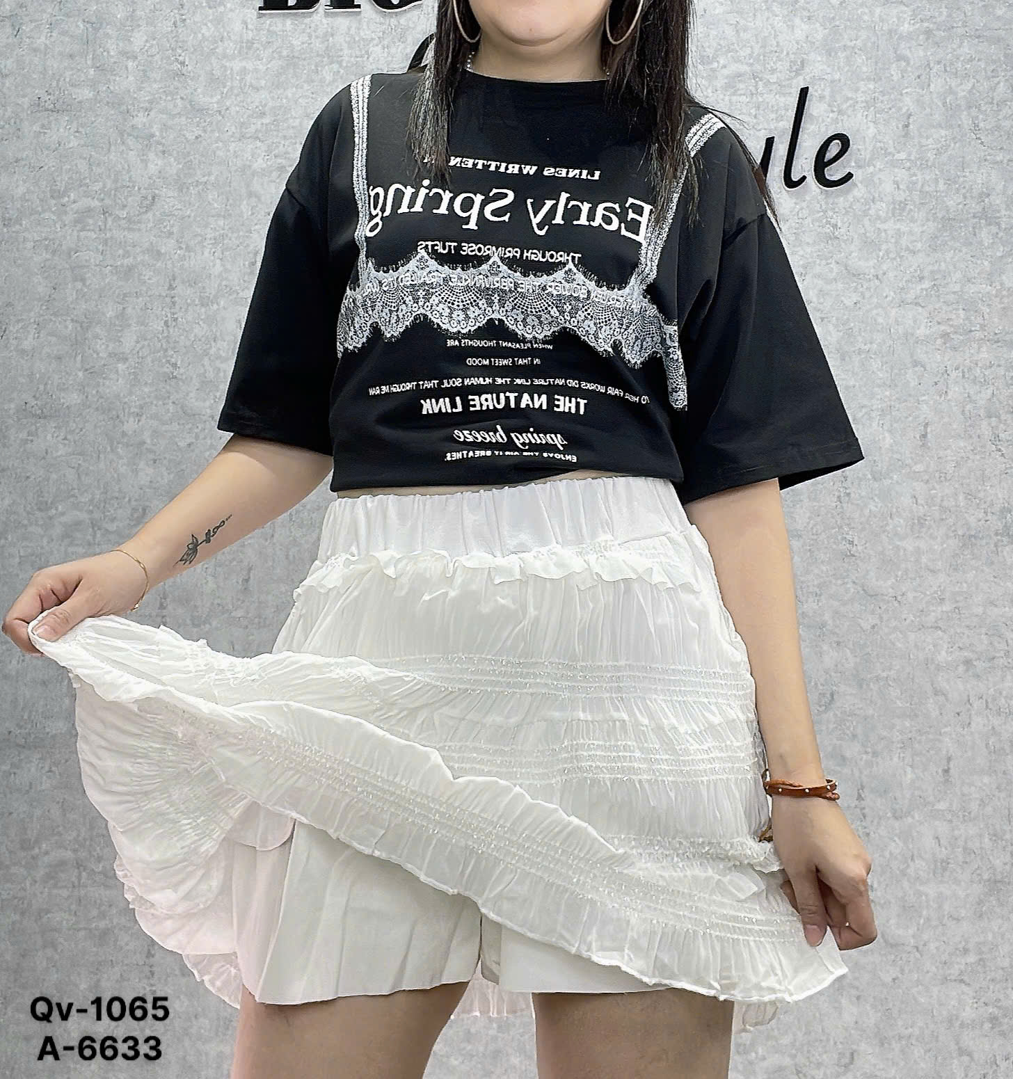 1065- S-0020 Qv.vải dập 00240