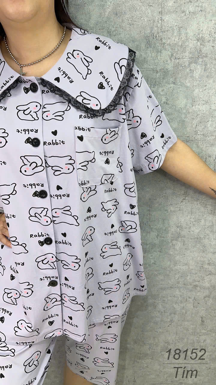 18152 Bộ lửng SL cổ sen Tho- tim -00387- TÍM - 6588