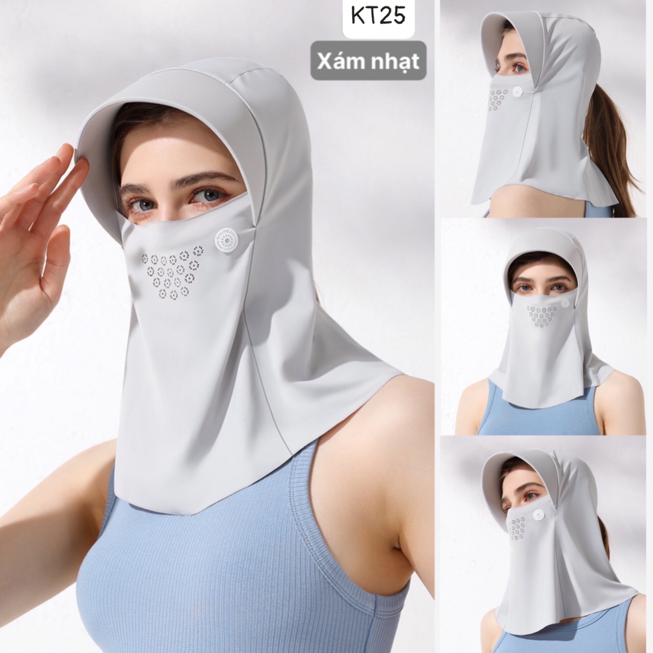 Khẩu trang chống nắng tia UV TRÙM - KT25