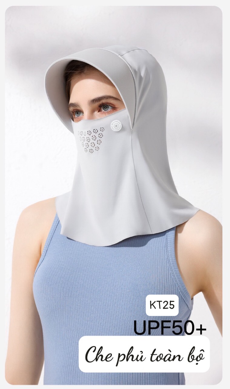 Khẩu trang chống nắng tia UV TRÙM - KT25