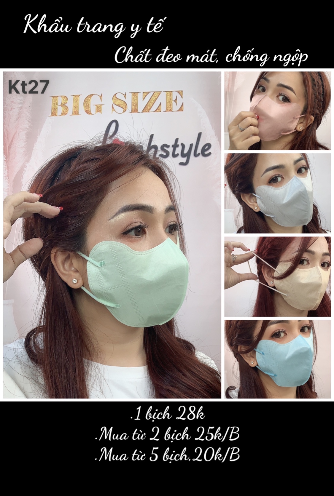 Khẩu trang Y tế xuất Nhật, chống nắng chống tia UV-UV CUT KT27