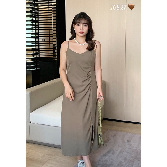 Váy lụa 2 dây suông ulzzang dáng dài maxi đi biển chất lụa cao cấp dày  dặn,siêu đẹp | Lazada.vn