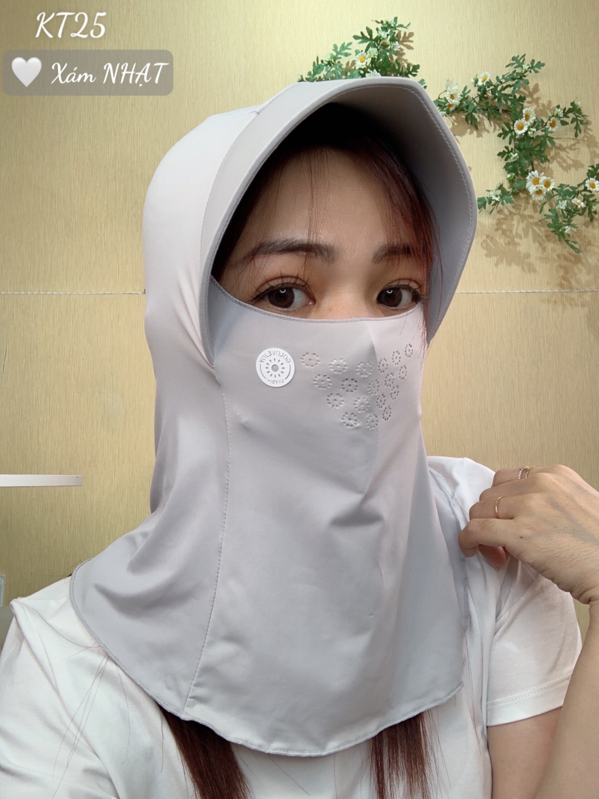 Khẩu trang chống nắng tia UV TRÙM - KT25