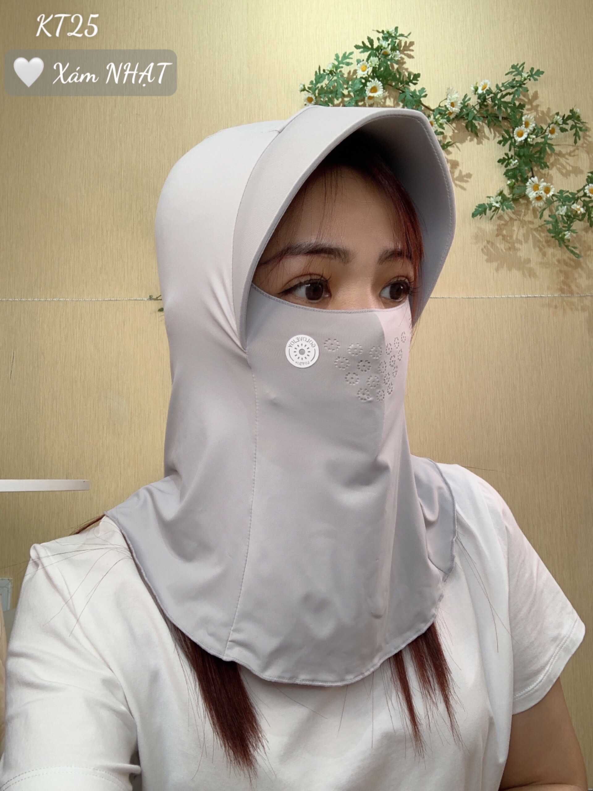 Khẩu trang chống nắng tia UV TRÙM - KT25