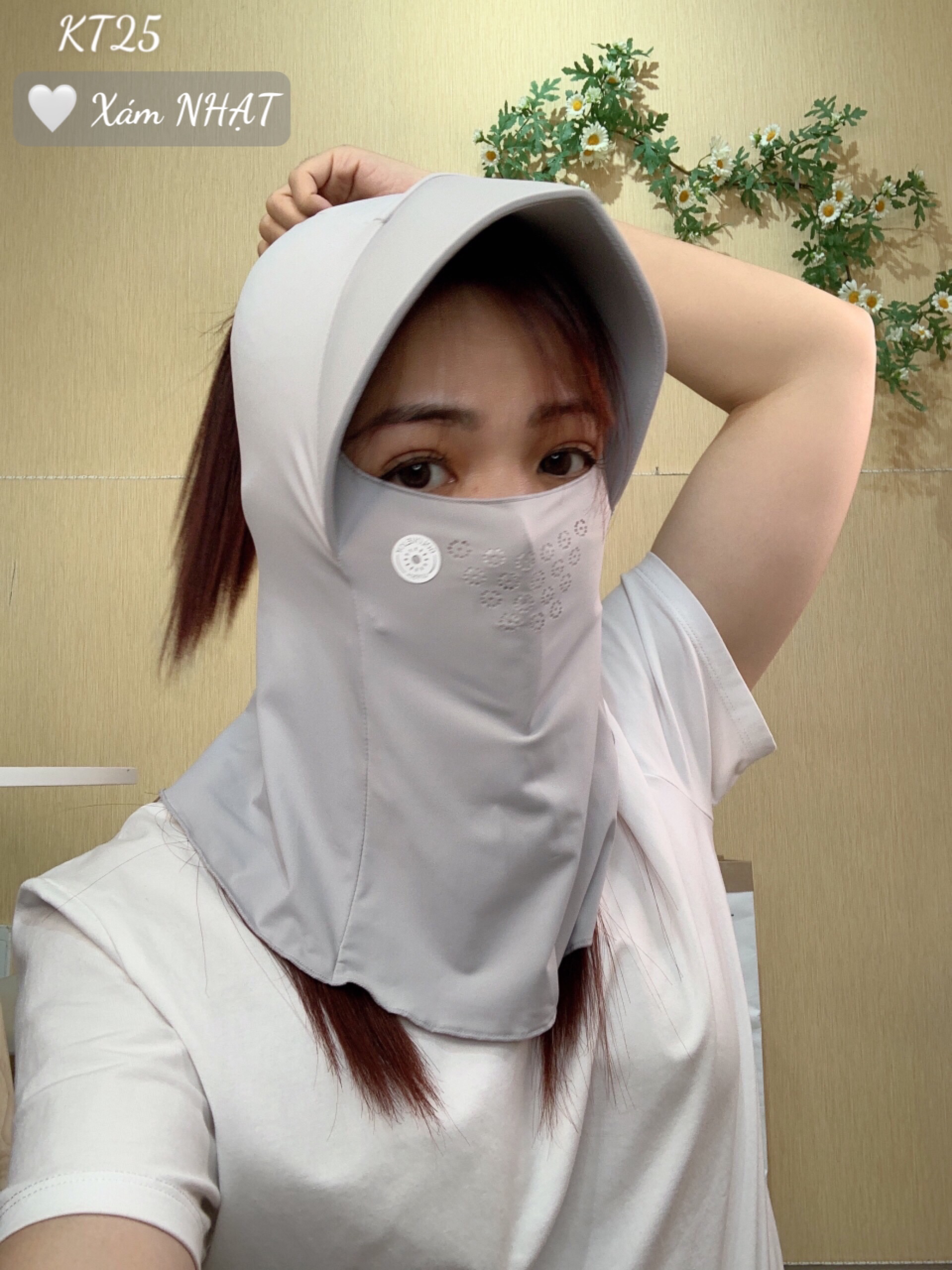 Khẩu trang chống nắng tia UV TRÙM - KT25