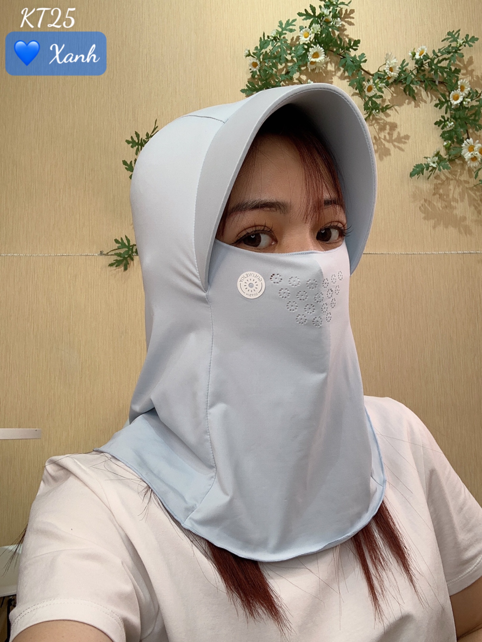 Khẩu trang chống nắng tia UV TRÙM - KT25