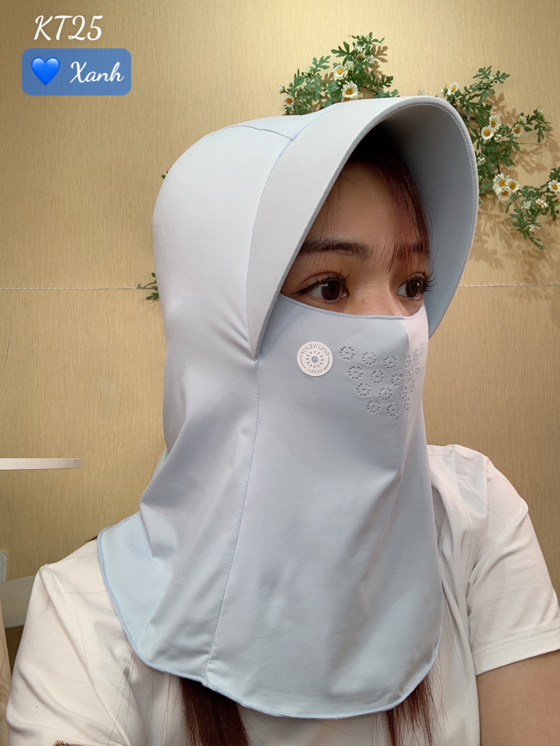 Khẩu trang chống nắng tia UV TRÙM - KT25