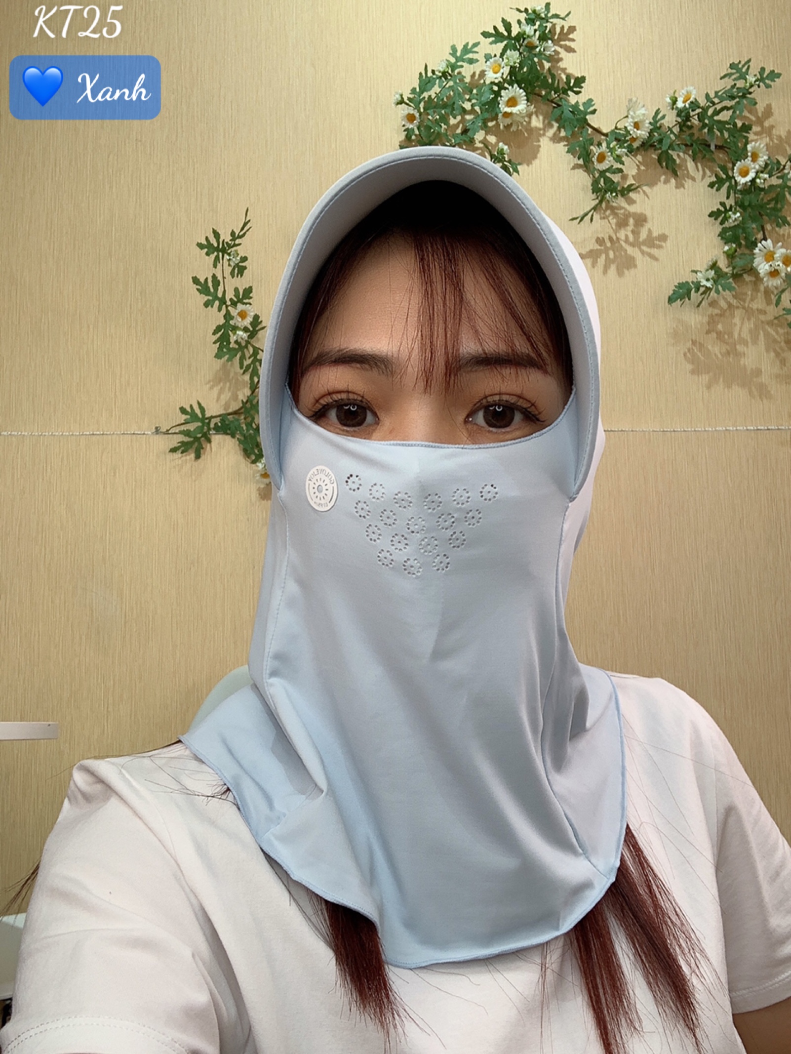 Khẩu trang chống nắng tia UV TRÙM - KT25