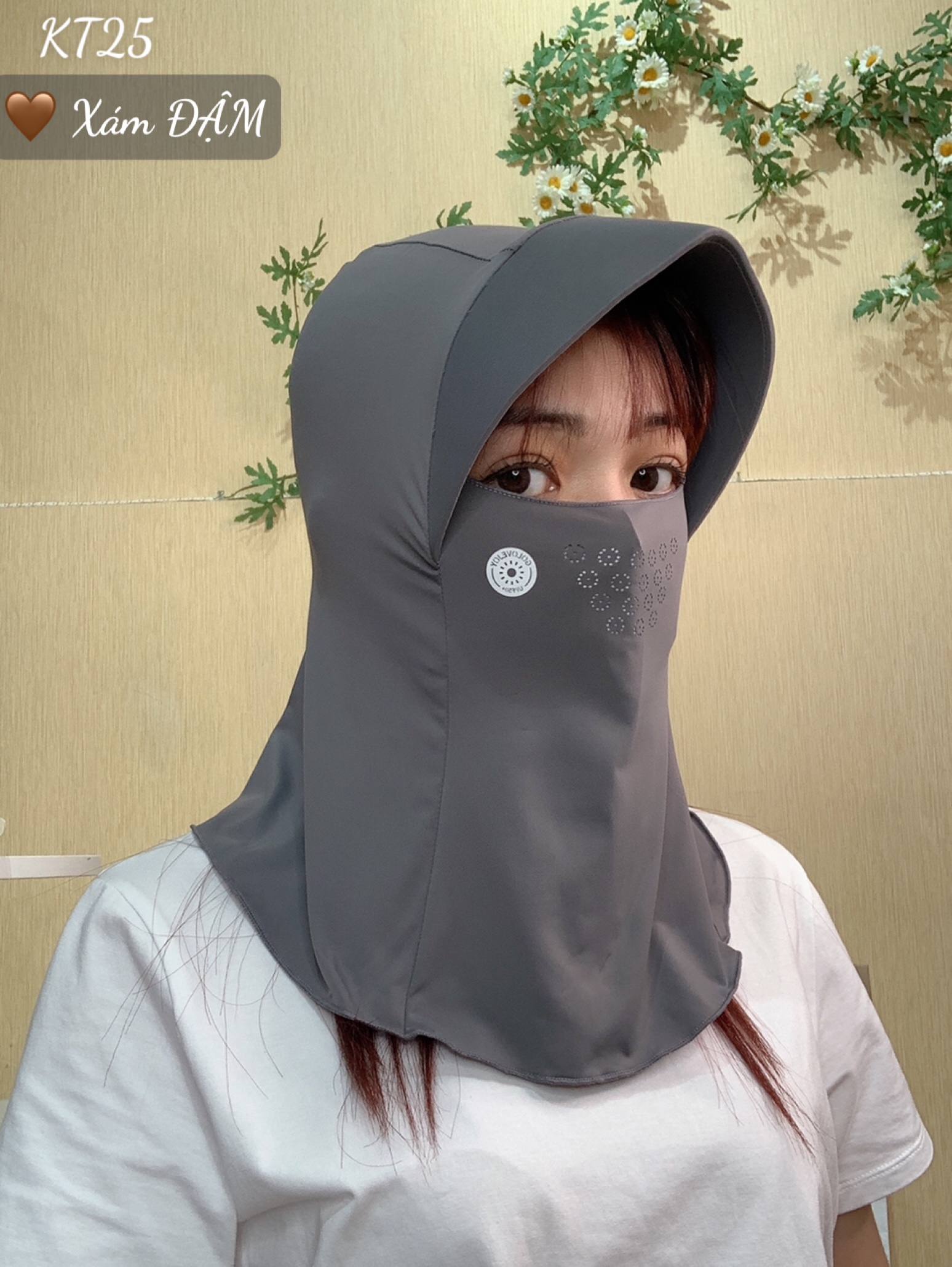 Khẩu trang chống nắng tia UV TRÙM - KT25