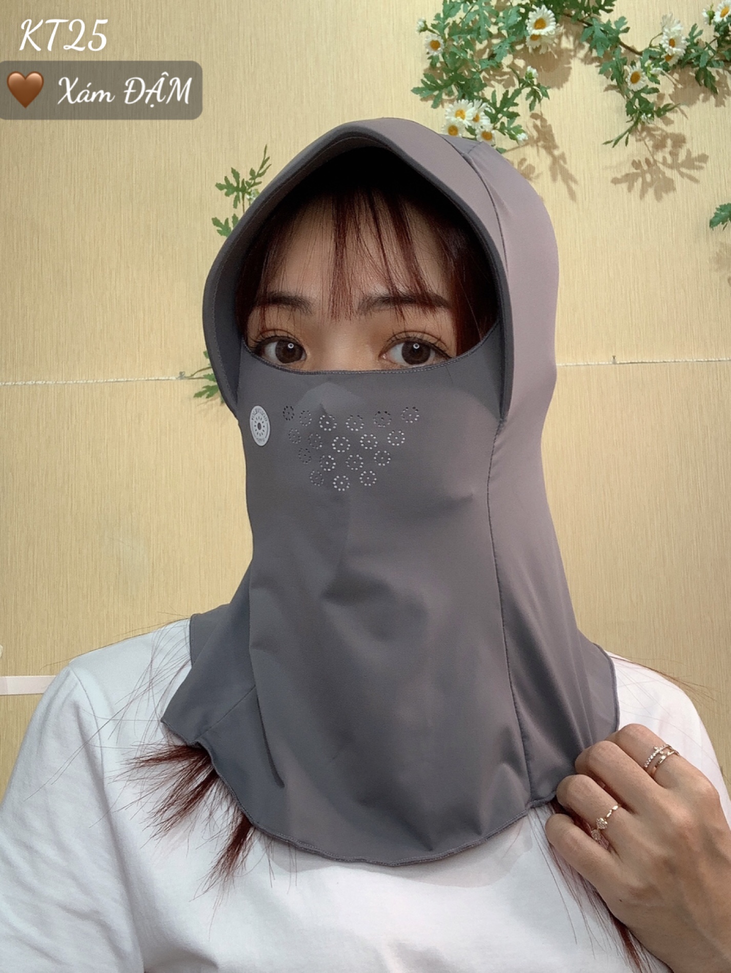 Khẩu trang chống nắng tia UV TRÙM - KT25