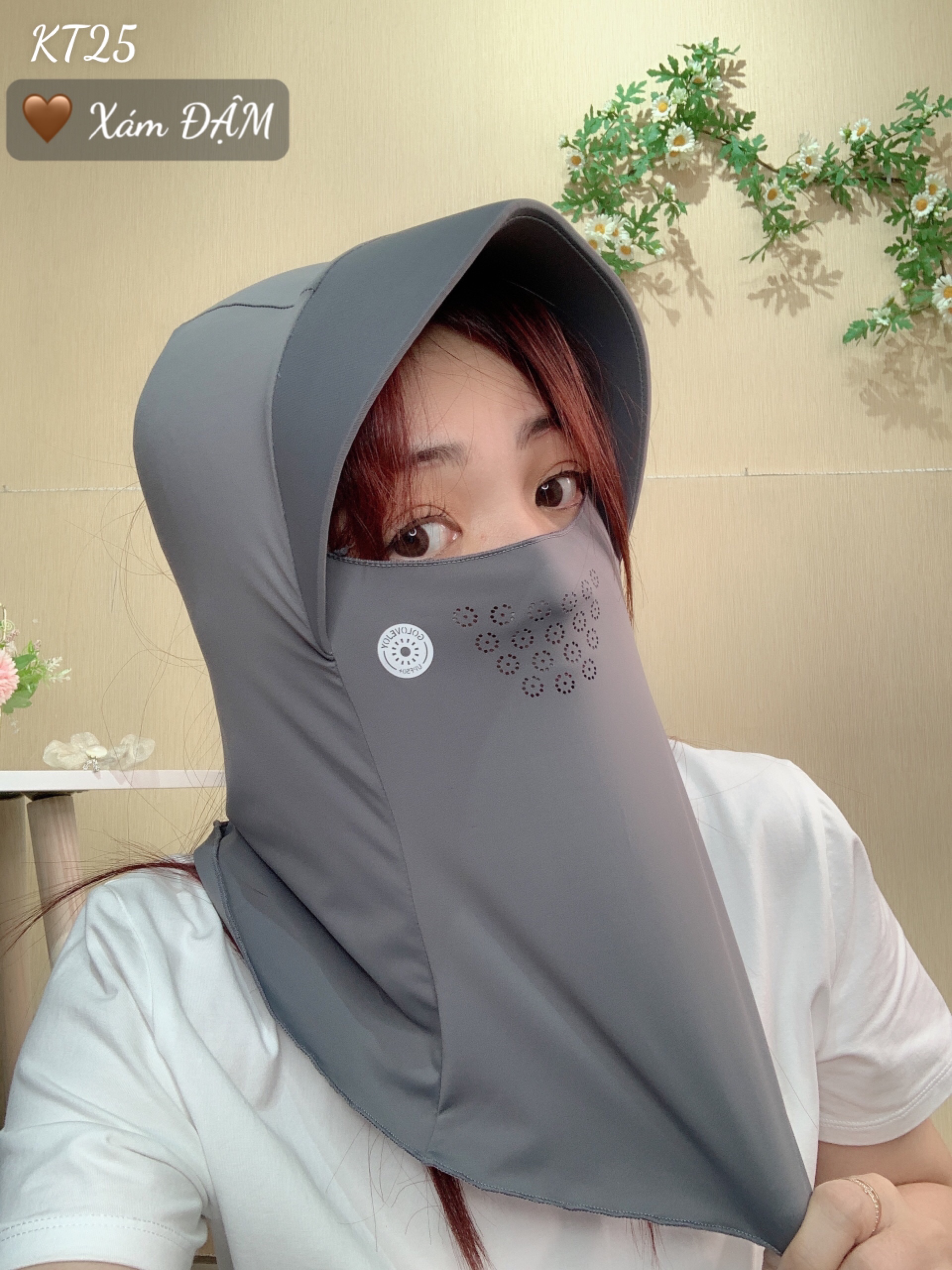 Khẩu trang chống nắng tia UV TRÙM - KT25