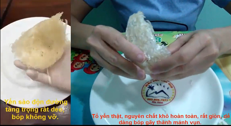 CÁCH PHÂN BIỆT YẾN SÀO THẬT GIẢ