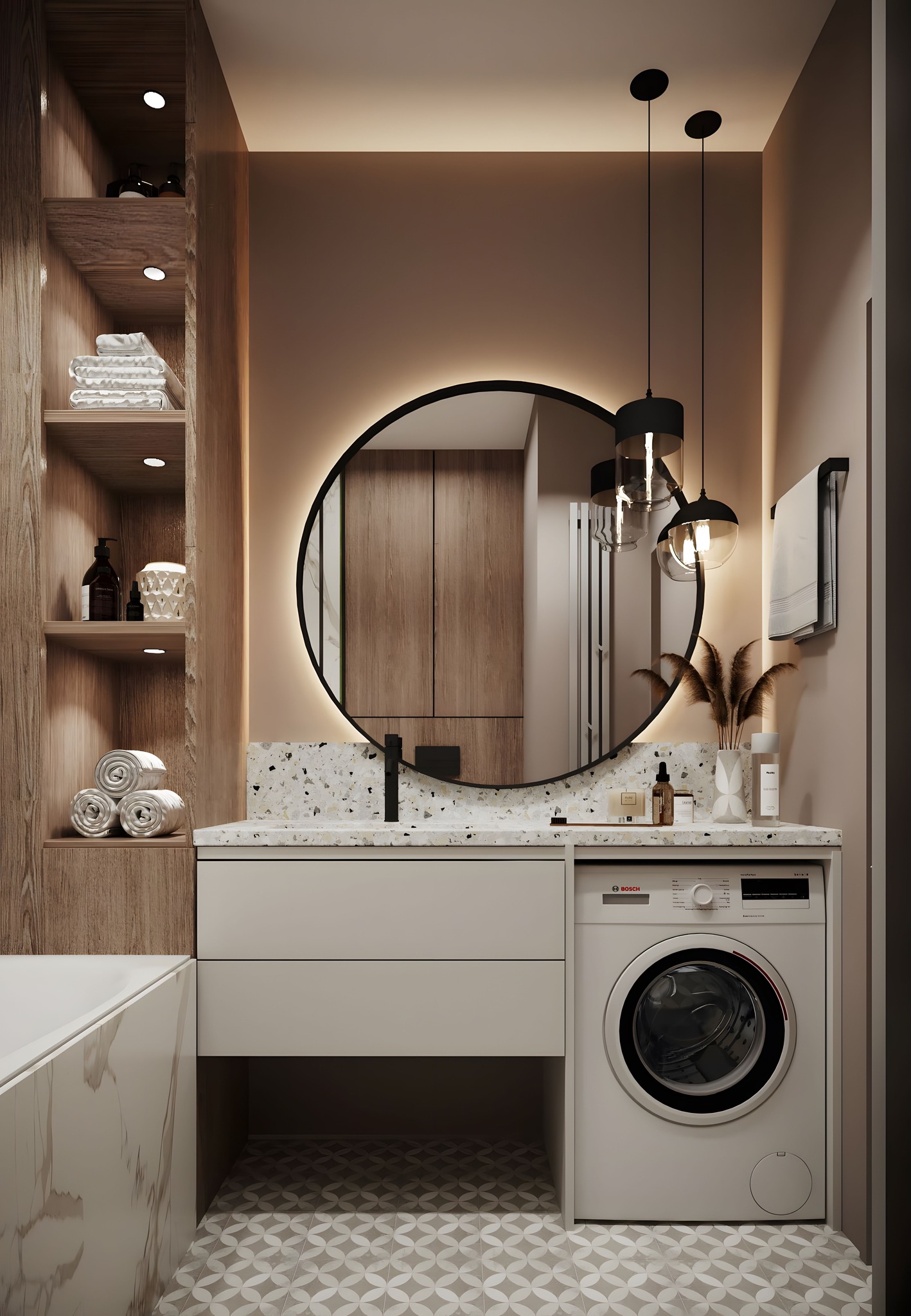 Gợi ý mẫu decal dán nhà tắm đơn giản tinh tế