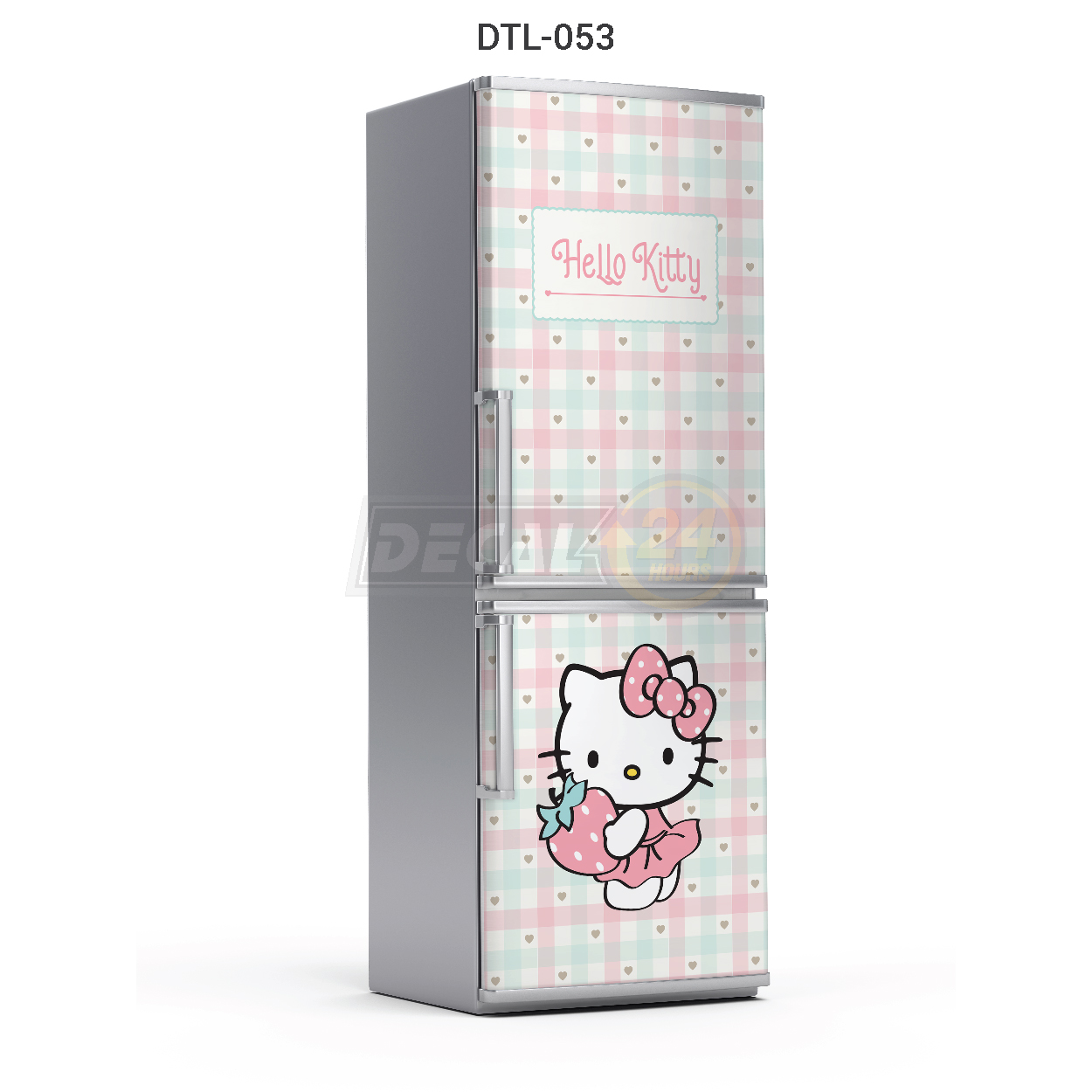 Decal Dán Tủ Lạnh Hình Hello Kitty Siêu Dễ Thương