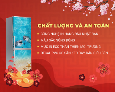 DECAL DÁN TỦ LẠNH