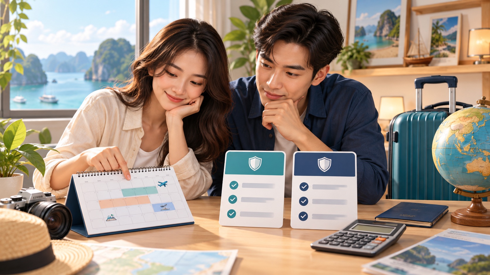 So sánh chi phí và thời gian bảo hiểm theo hành trình