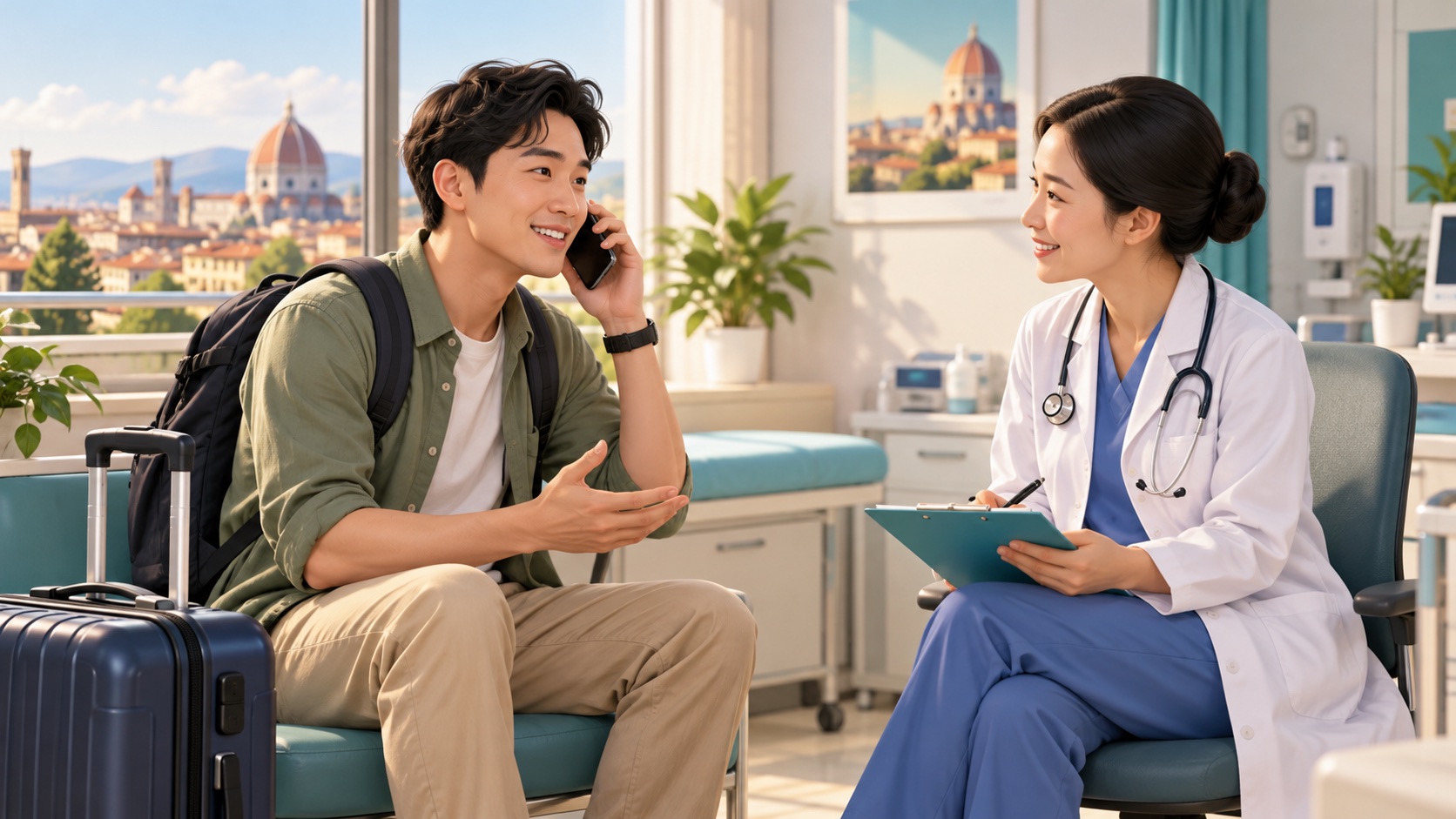 Du khách liên hệ hỗ trợ khi cần chăm sóc y tế ở nước ngoài
