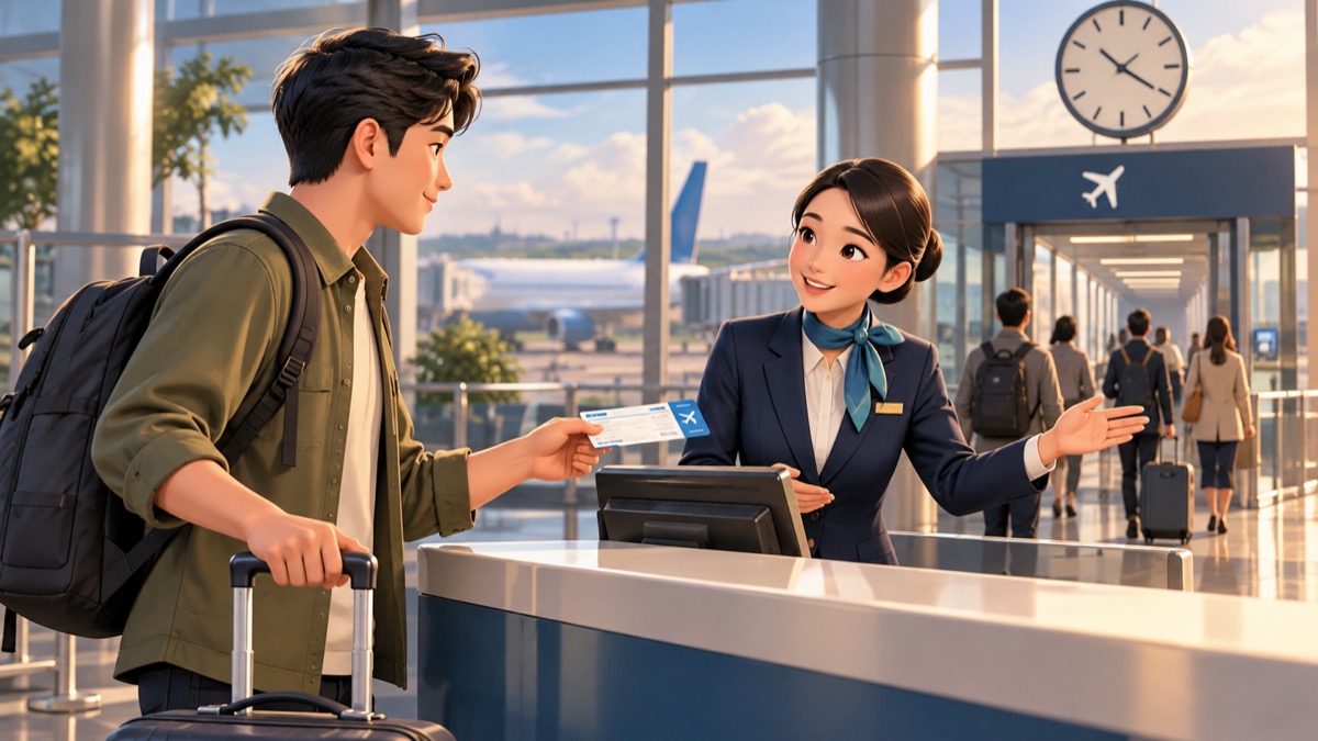 Liên hệ quầy nối chuyến khi chuyến tiếp theo sắp đóng cửa