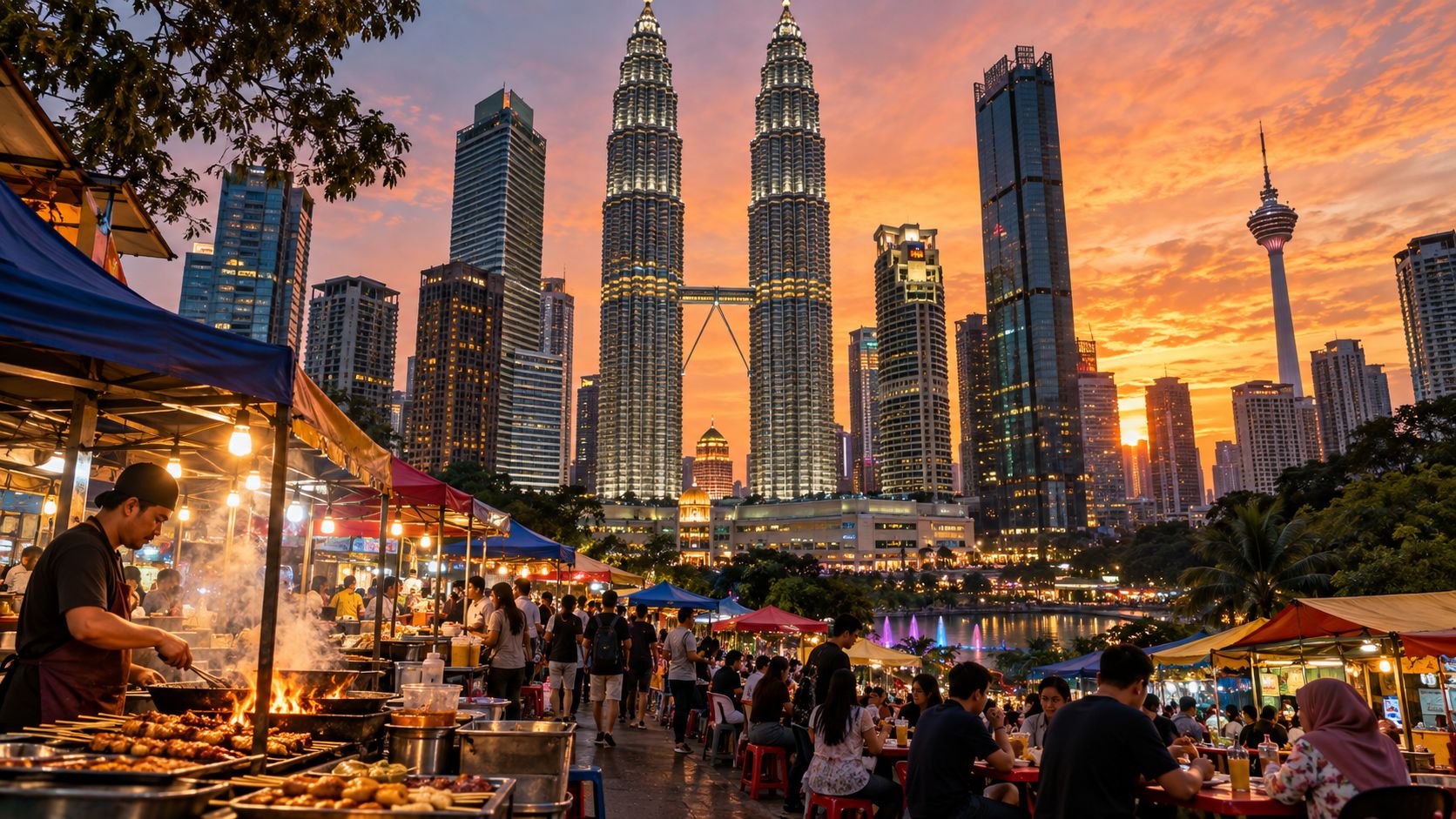 Tháp đôi Petronas tại Kuala Lumpur