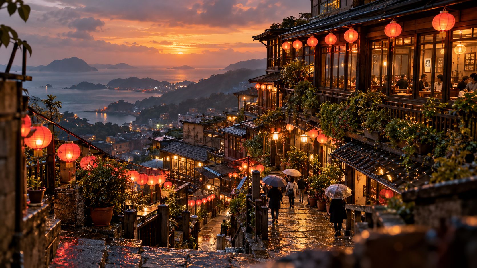 Phố cổ Jiufen mùa đông
