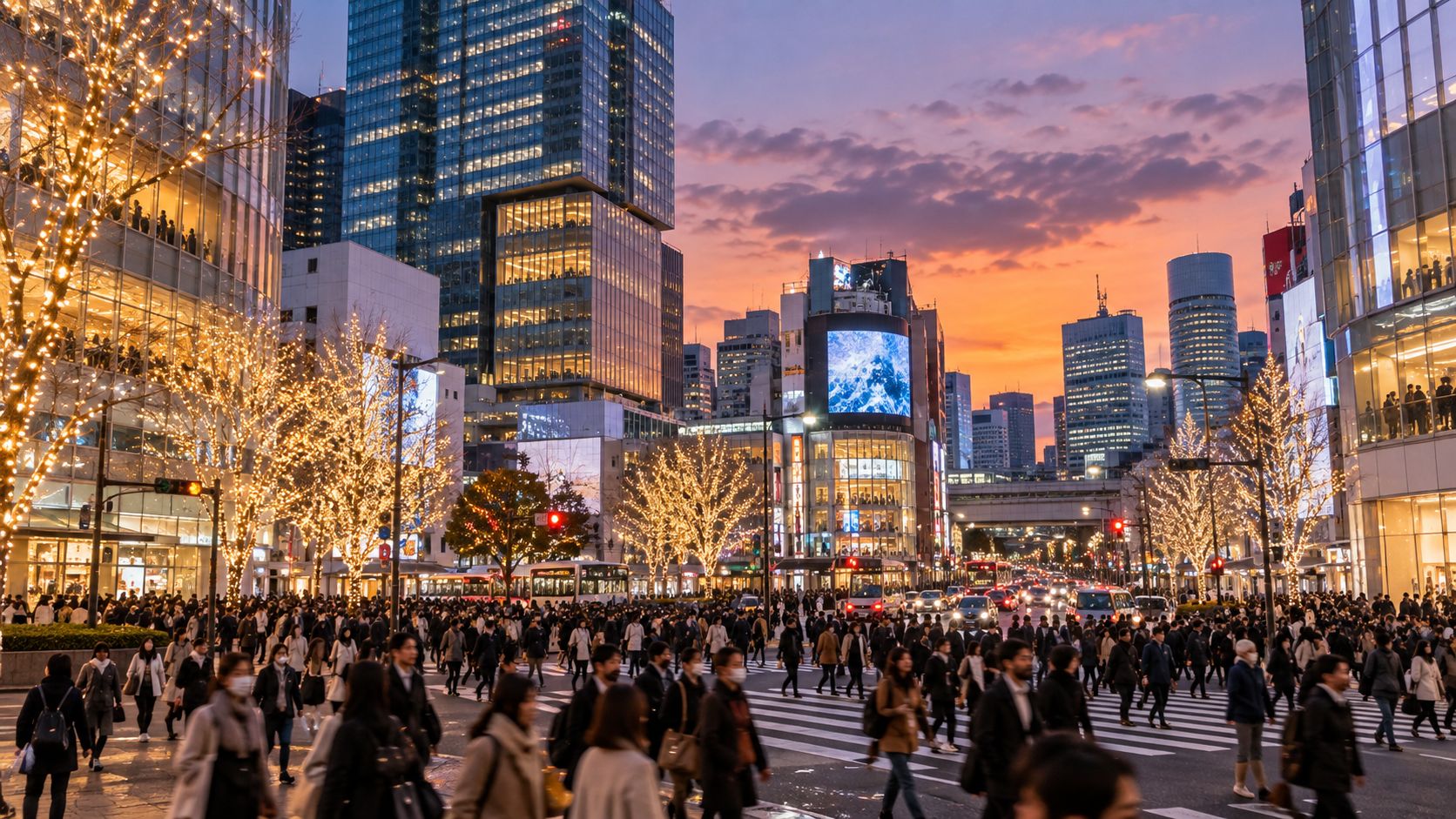 Tokyo mùa đông tại khu Shibuya