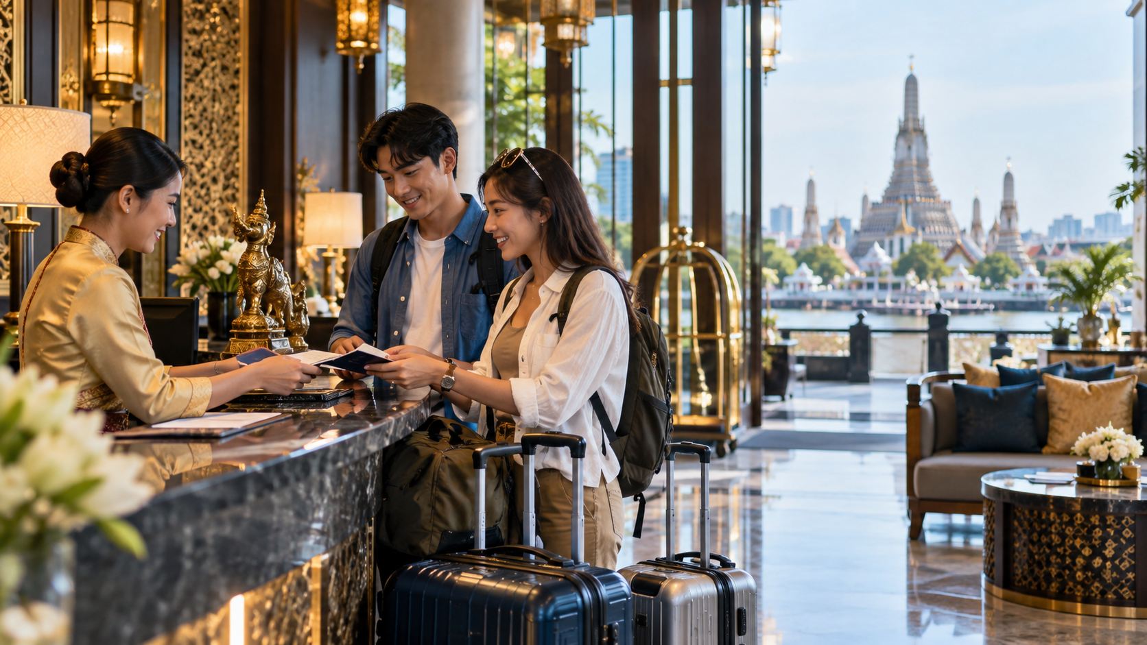 Kiểm tra hành lý khi trả phòng Bangkok