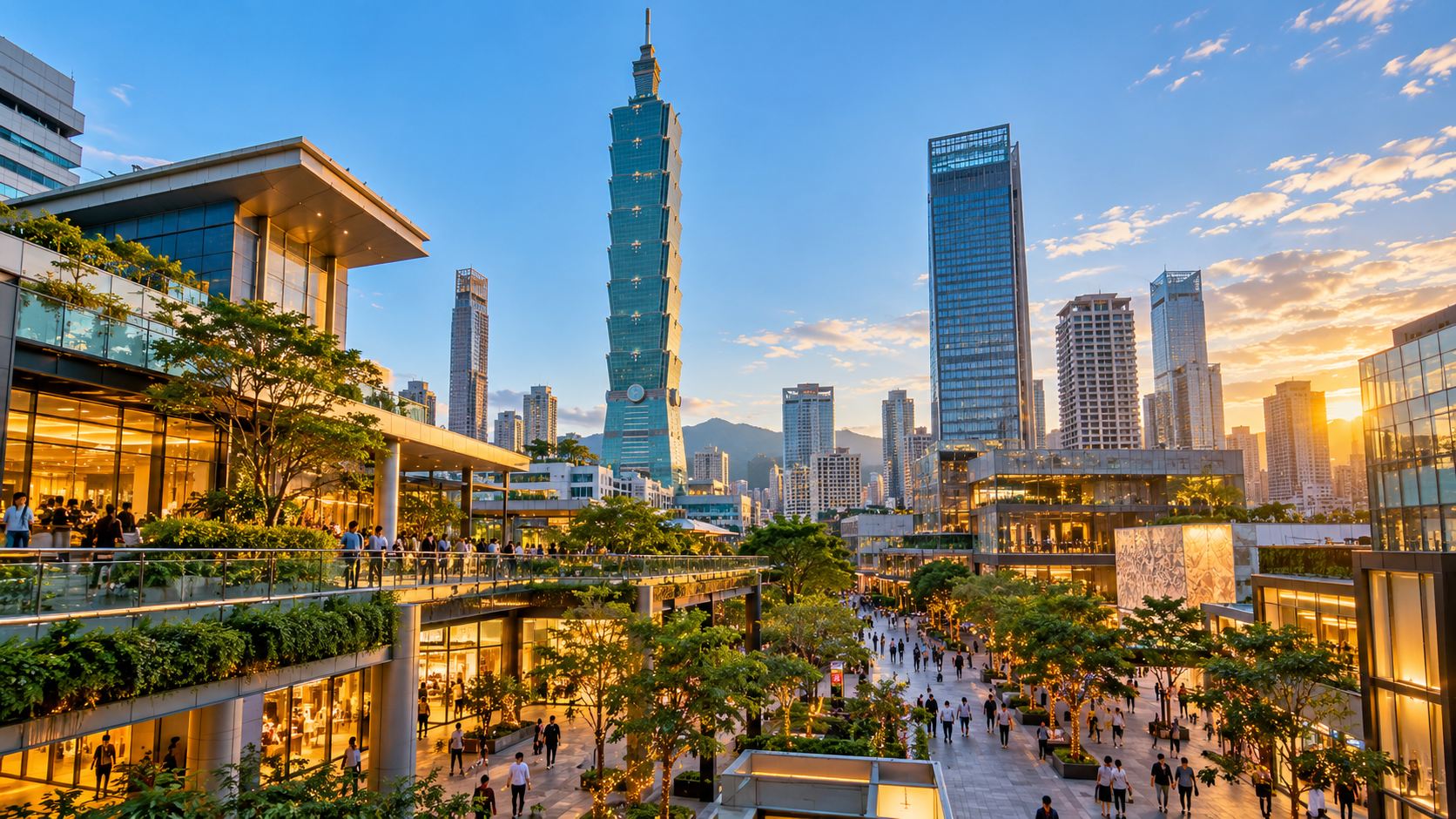 Khu Xinyi và tòa Taipei 101