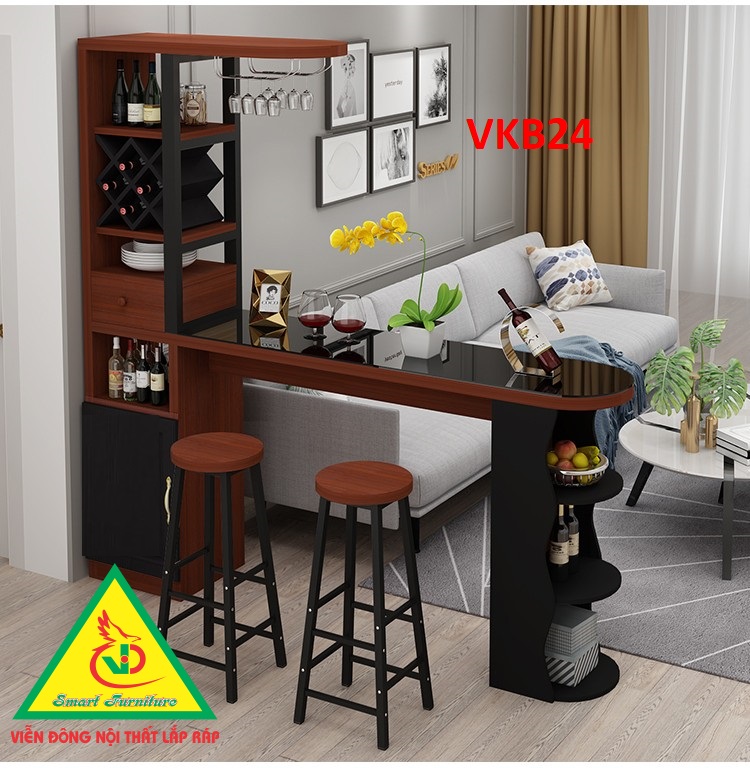 Quầy bar mini kết hợp tủ rượu VKB024 ( không kèm ghế) - Nội thất ...