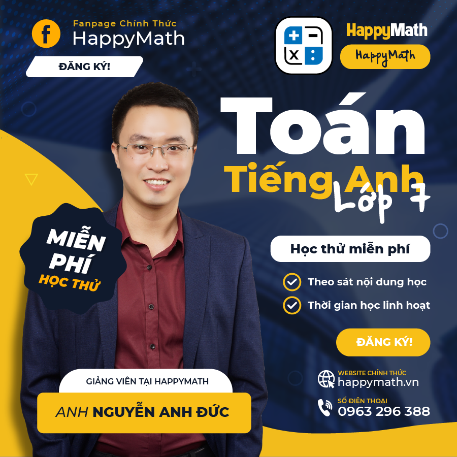 Học Bằng Tiếng Anh - Toán Lớp 7