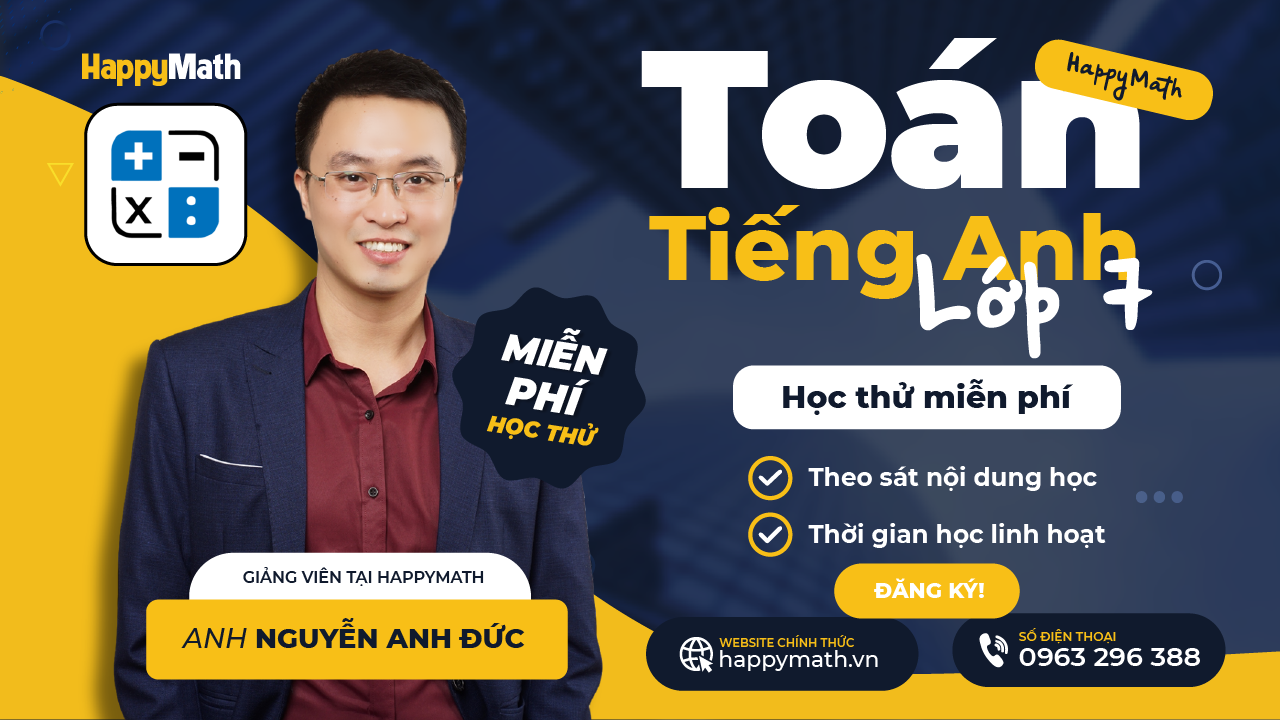 Toán Tiếng Anh Lớp 7