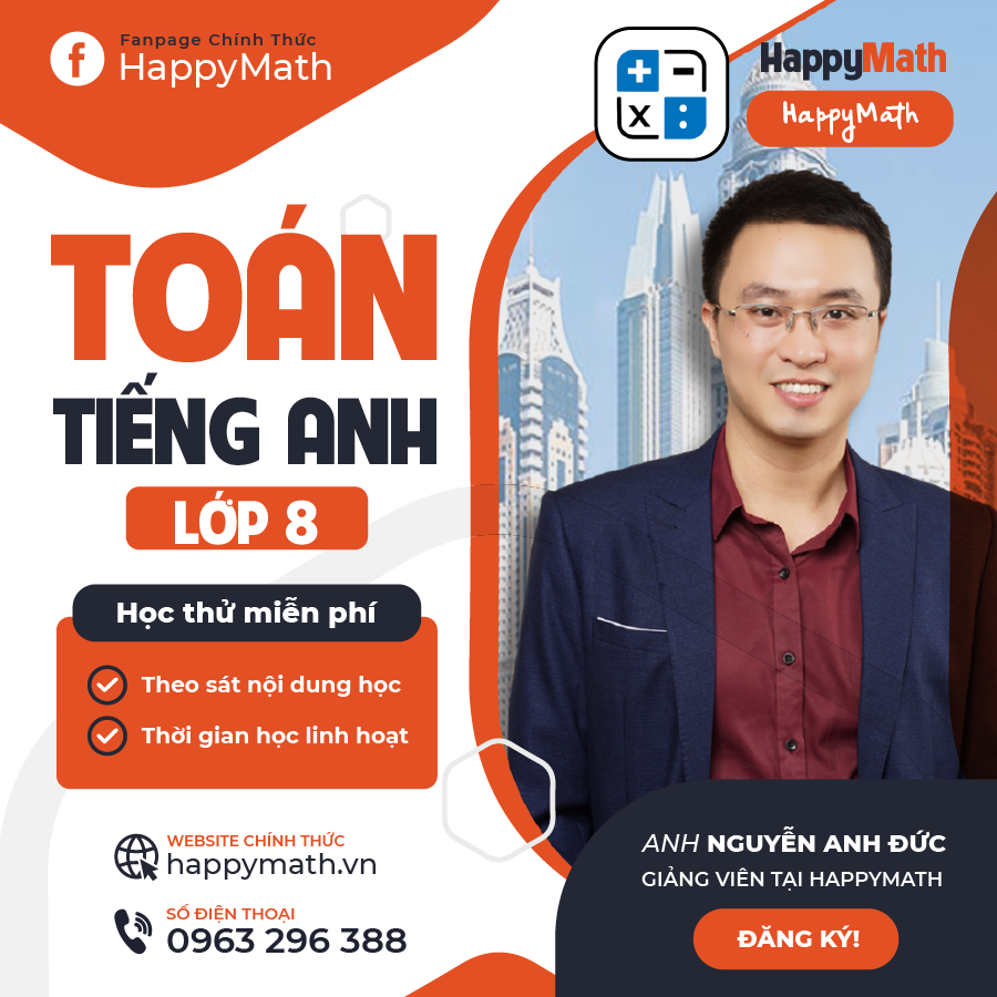 Học Bằng Tiếng Anh - Toán Lớp 8