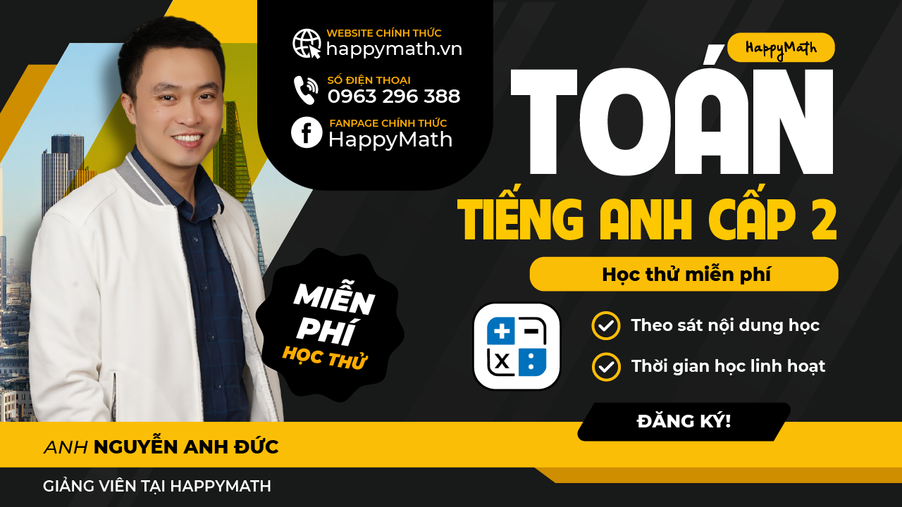 Toán Tiếng Anh Cấp 2