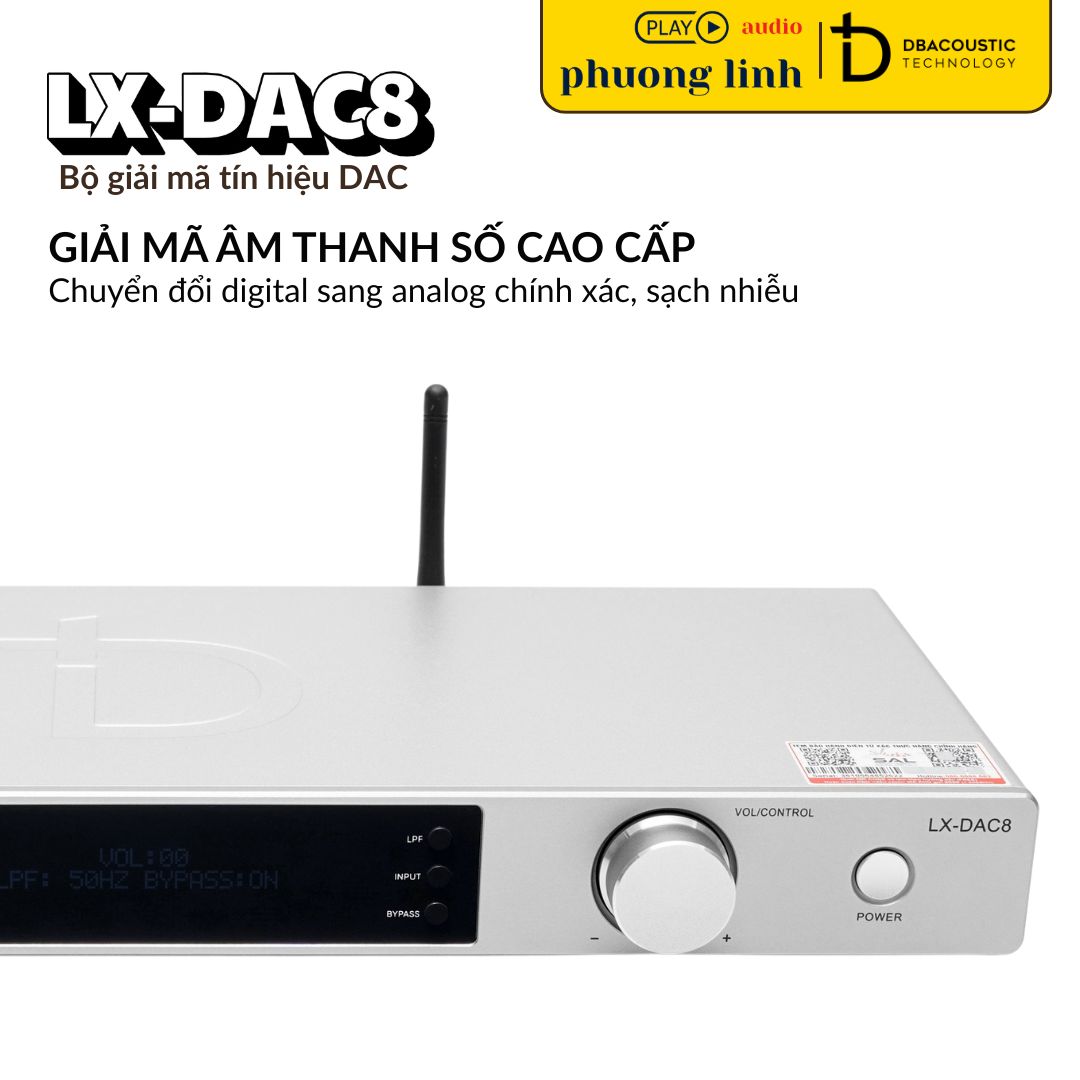 LX-DAC8 – Giải mã âm thanh số cao cấp