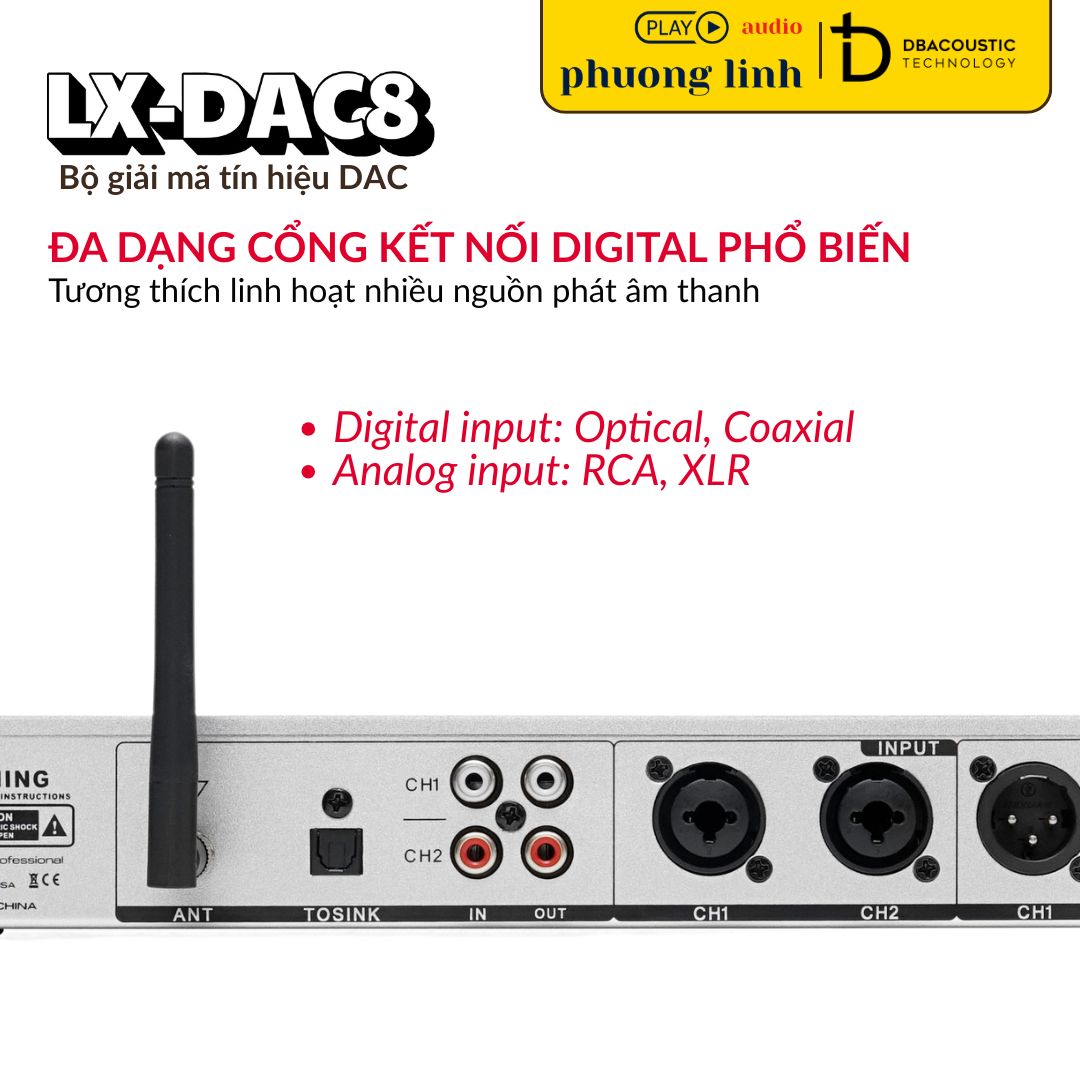 LX-DAC8 – Kết nối digital đa chuẩn
