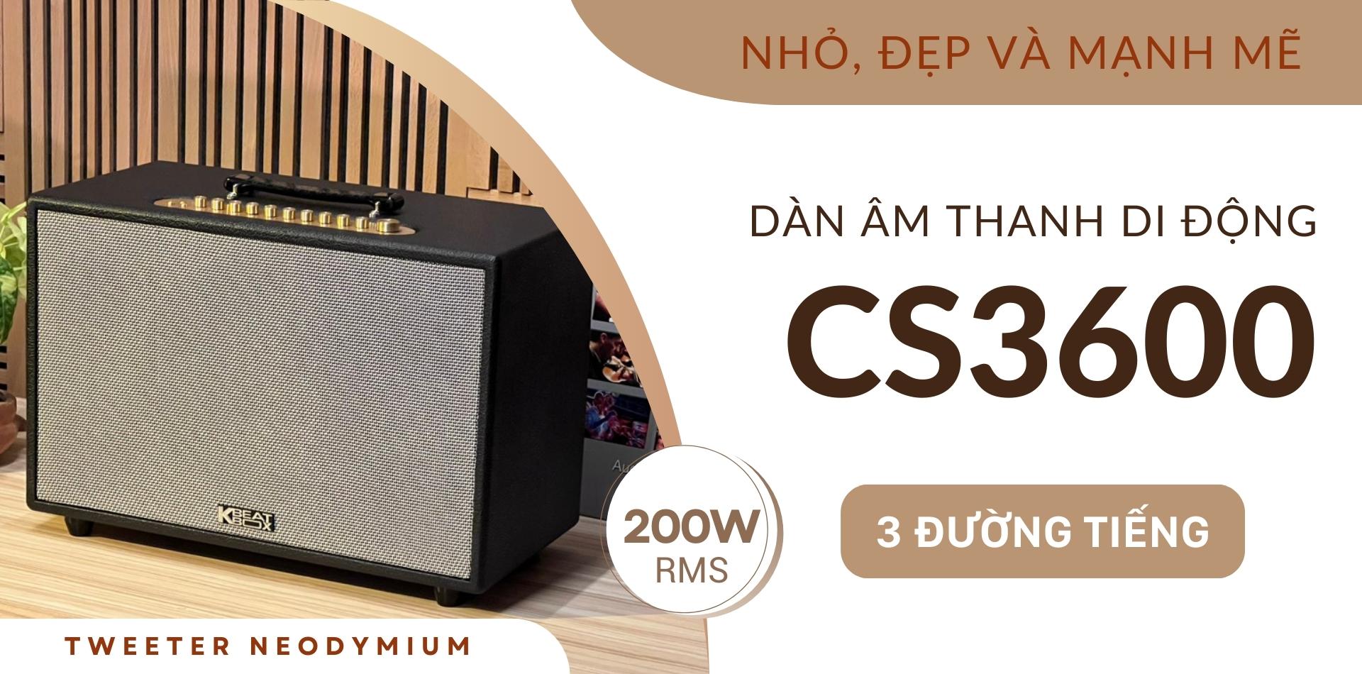 Cấu trúc 3 đường tiếng - Công suất 200W