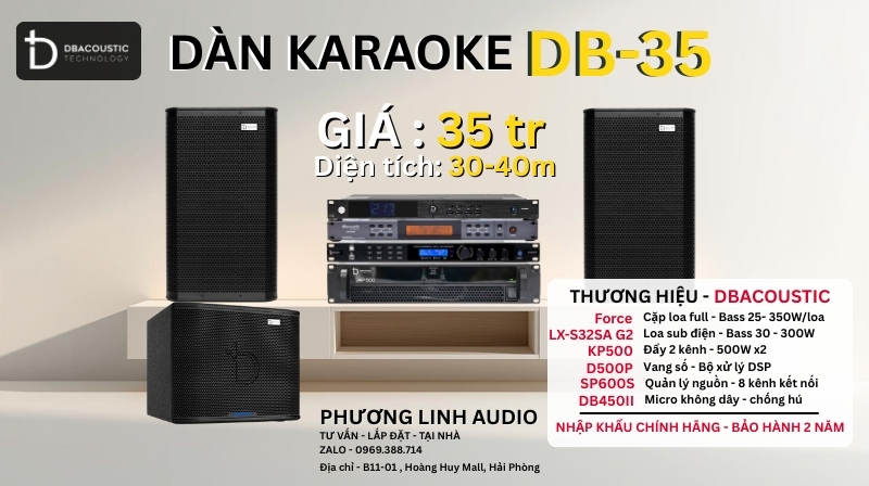 Dàn karaoke Dbacoustic DB-35