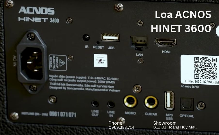 Loa ACNOS HiNet 3600 kết nối linh hoạt