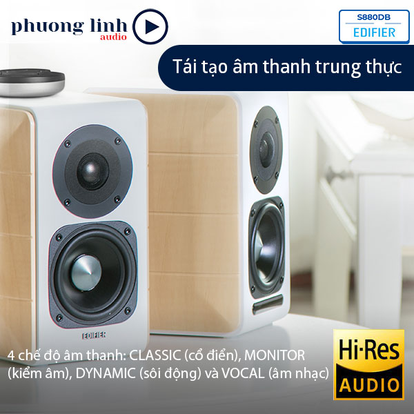 4 chế độ âm thanh: CLASSIC (cổ điển), MONITOR (kiểm âm), DYNAMIC (sôi động) và VOCAL (âm nhạc)